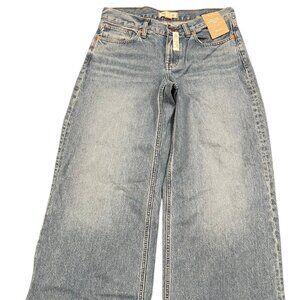 Madewell Low-Rise Superwide-Leg Jeans in Mainview Wash Size 27